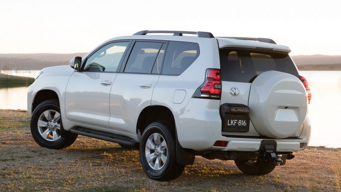 2018 toyota prado side and rear