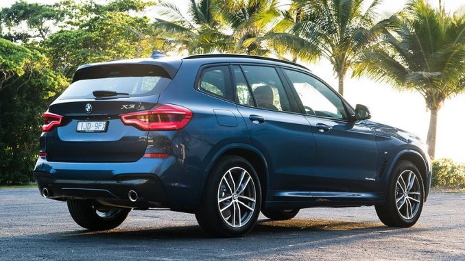 2018 bmw x3 side and rear