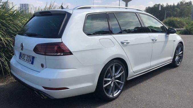 side and rear volkswagen golf r wagon