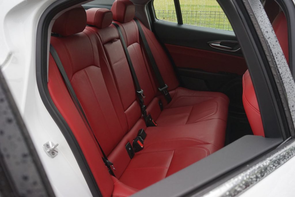 2018 Alfa Romeo Giulia rear seats