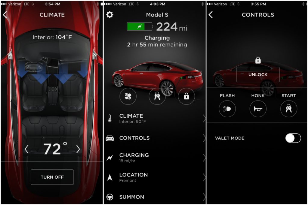 2018 Tesla Model S P100D App
