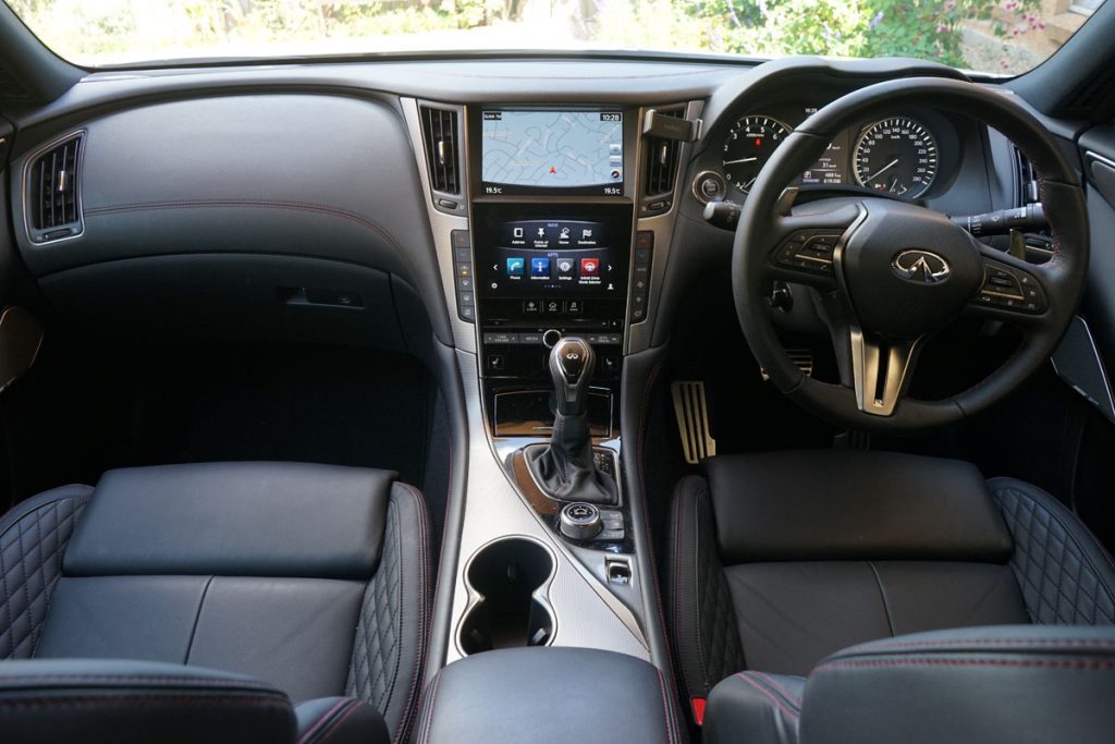 2018 Infiniti Q50 Red Sport interior