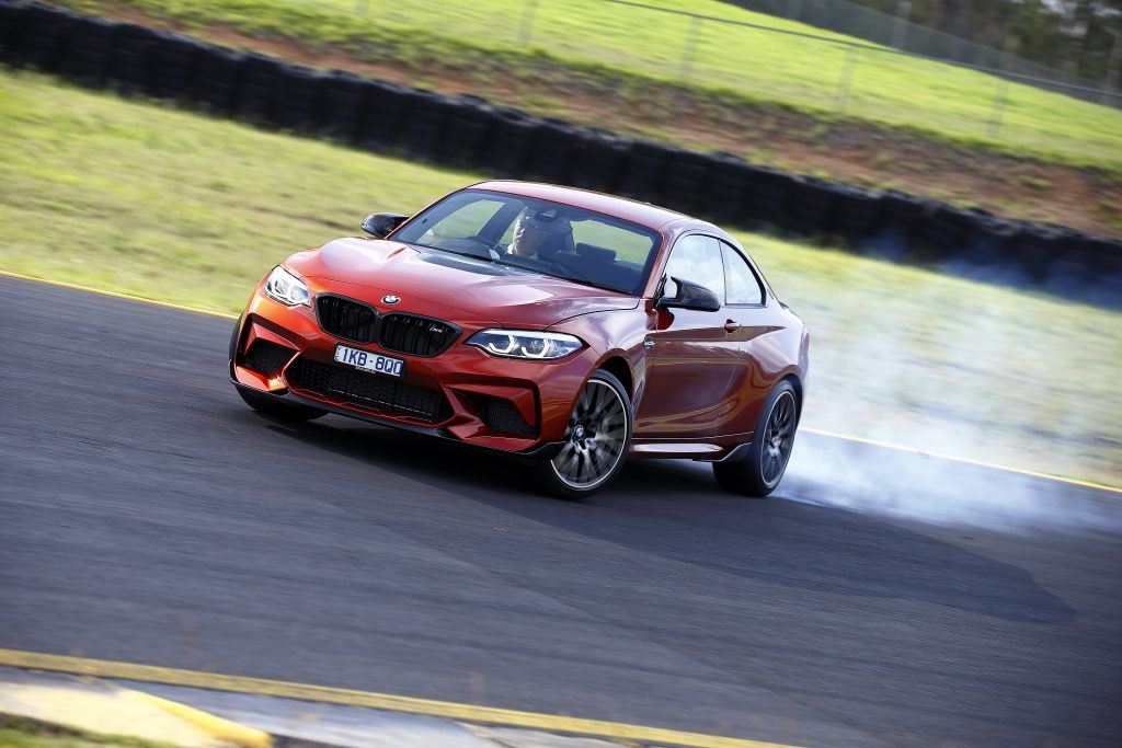 BMW M2 Competition slide