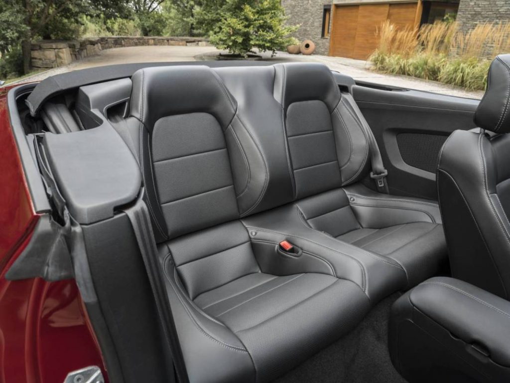 2019 Ford Mustang GT Convertible rear seats