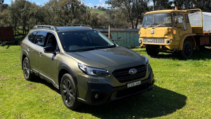 Subaru Outback XT Sport front exterior quarter 2